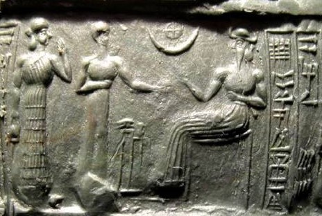 4e - giant goddess Ningal, semi-divine king, & Nannar; Nannar gave the instructions to the semi-divine kings of Ur who passed the deeds on to the earthlings