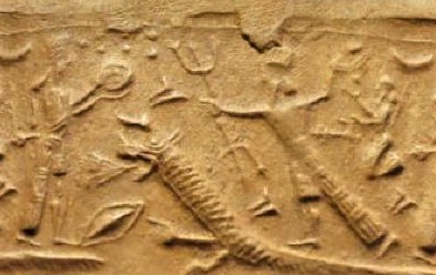 4j - Inanna & Marduk, ancient depiction of Marduk's battles