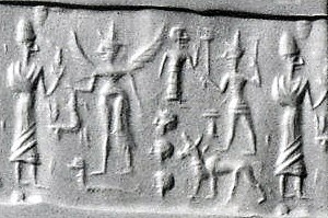 57 - Utu & sister pilot Inanna, depicted as the Goddess of Love & War