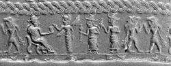 61 - Ninlil, winged pilot Inanna, Ningal, & Utu; artifacts over & over again demonstrate Inanna's ability of flight as a pilot