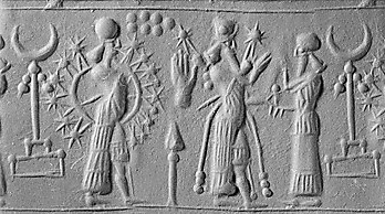 69 - Inanna, Ninurta, & Enlil, Enlil keeping son Ninurta & granddaughter Inanna in check