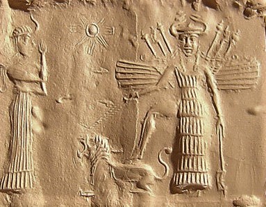 6a - assistant Ninshubur & goddess Inanna with alien technologies of war & flight & who knows what else