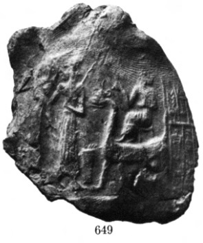 6g - unidentified gods & Marduk riding upon his Mushhushshu animal symbol