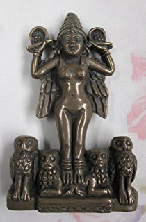 9 - sky-pilot Inanna atop her lions, & with owls; artifact after artifact of Inanna with wings depicting flight