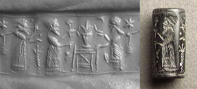 10 - Nabu's 6-Pointed Star symbol; Noah, his spouse, the Plant of Life, & Gilgamesh
