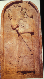 14 - Ashurnasirpal II, Assyrian giant made king 883-859 B.C. at the pleasure of the gods, Nimrud artifact