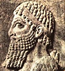 15c - Shalmaneser III bust relief