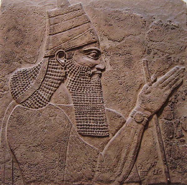 18b - Tilglath-Pileser III relief, demi-god bigger, stronger, faster, smarter, & many times lived much longer than other earthlings