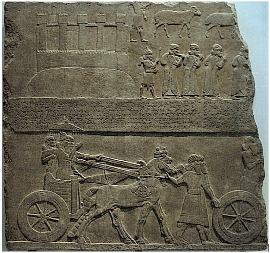 18f - Lachish captives depicted on Tiglath-Pileser III obelisk