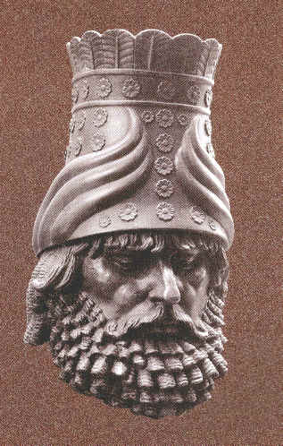 18j - Tiglath-Pileser, 745-727 B.C., a giant semi-divine descendant to the gods made king