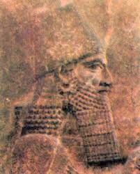 19c - Sargon II relief artifact, artifact of stone to last for all time, to be taught for all time, But Not Even So