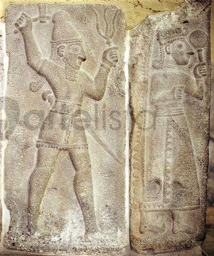 3 - Hadad - Adad & spouse Shala reliefs, young daughter to Anunnaki King Anu
