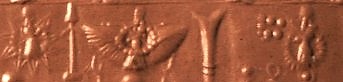 30 - Marduk's Rocket & Nabu's Stylus symbols; Utu, Inanna, & Nannar each in their sky-discs