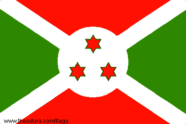 31 - Burundi National Flag with Nabu's 6-Pointed Star symbols