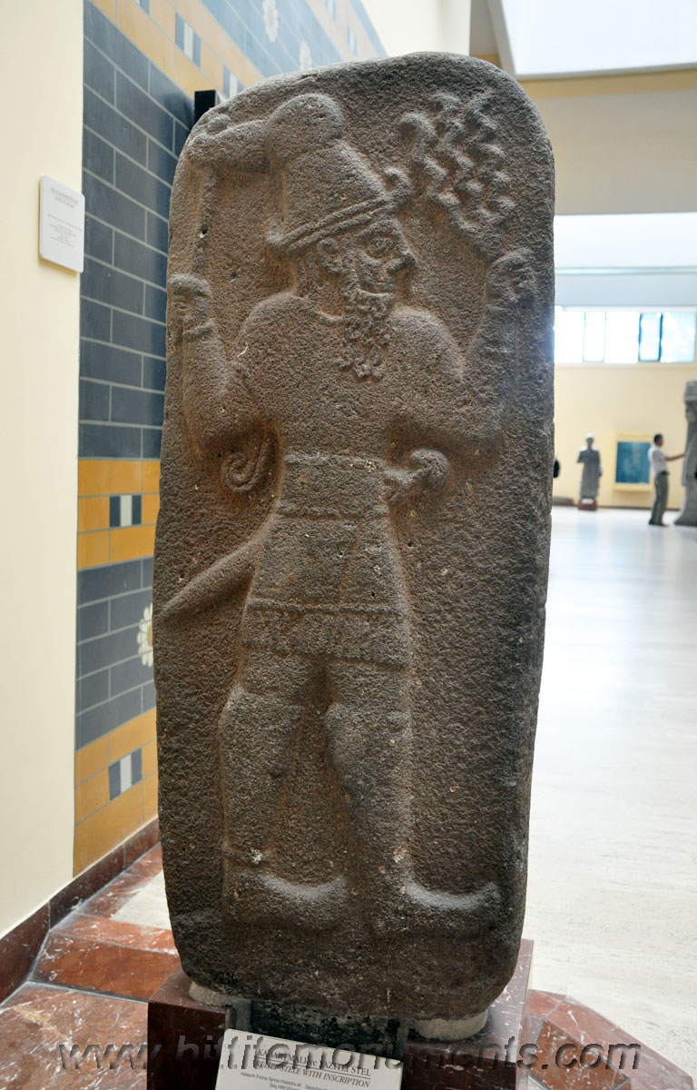 33 - Adad stele inside a museum for preservation, museums of the Middle East were raided & artifacts destroyed by radical Islam