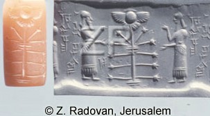 3c - Enki, Enlil, Tree of Life, & Nibiru's winged disc / flying saucer from another world, the 2 most important alien gods on Earth, 1/2 brothers
