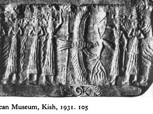 3k - royal gods Haia, Enki, Enlil, Anzu bird, Ninurta, & Utu; giants populating the Earth