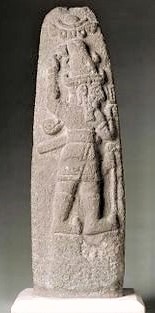 47 - Ishkur - Adad stele, thunder god from Mesopotamia