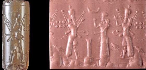 5 - royal Prince Ninurta, his mother Ninhursag, & Adad; Ninhursag, the goddess with the most seniority on Earth cautions the younger generation against war with Marduk