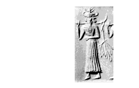 55 - Ningishzidda with branch of fertility tree, helping Enki & Ninhursag fashion workers by way of creating mixed-breeds who were much more advanced