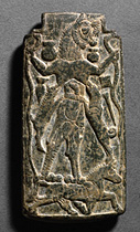 1 - demon-goddess Lamashtu upon a horse