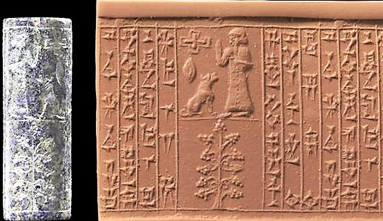 10 - Marduk with dog in Babylonian temple-residence
