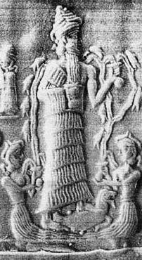 2 - Enki with daughters Ninsikila & Nanshe