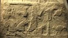 24 - Nannar, Utu, Inanna, Anu's & Enlil's Crown of Animal Horns, Enki, Ninhursag, & unkn symbols, Bau seated with, Nuska, Ninurta standing with, Shuqamuna, Ishara, & Nanshe symbols