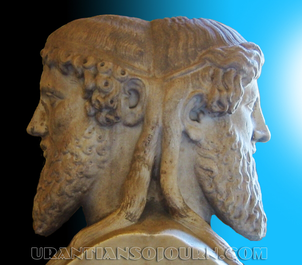 25 - - Roman god Janus, January named by Romans honoring him