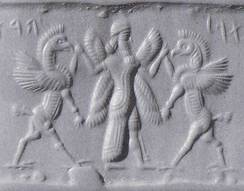 29 - Ninurta OR Marduk battles birdbeings, animal symbols of unidentified gods