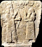 31 - winged sky-disc above Ashur & an appointed Assyrian king