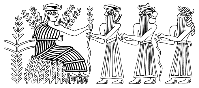 4 - Nisaba, spouse Haia & 2 unidentified gods