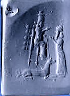5a - Bau & unidentified god, perhaps brother Enlil