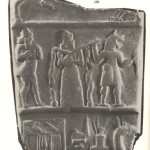 7 - unidentified, Enki, & unidentified on Akkadian boundary stone, 2000 + B.C.
