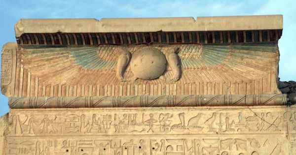 9 - powerful Egyptian winged sky-disc