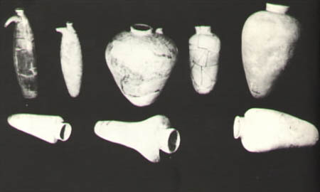 10 - pottery vessels from Uruk, 4000+ B.C.