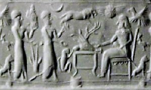 12 - bringing food to Enlil's table, a long time ago when the gods did the work