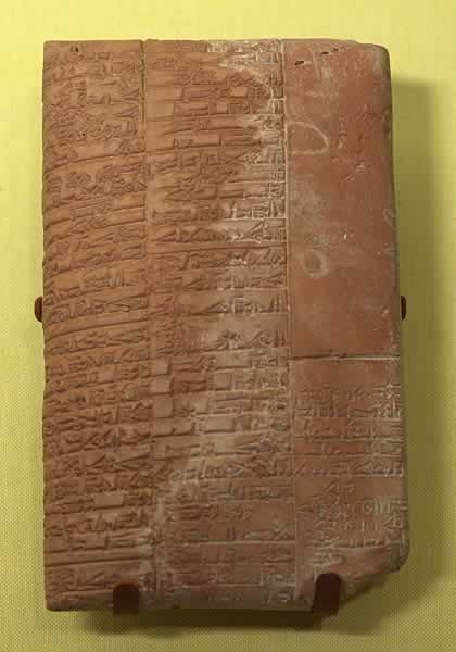 13 - ancient Sumerian artifact of a cuneiform medical text