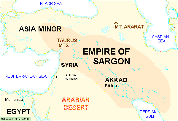 1d - Inanna discovers Sargon & he becomes Sargon The Great with a vast empire 2234-2279 B.C.