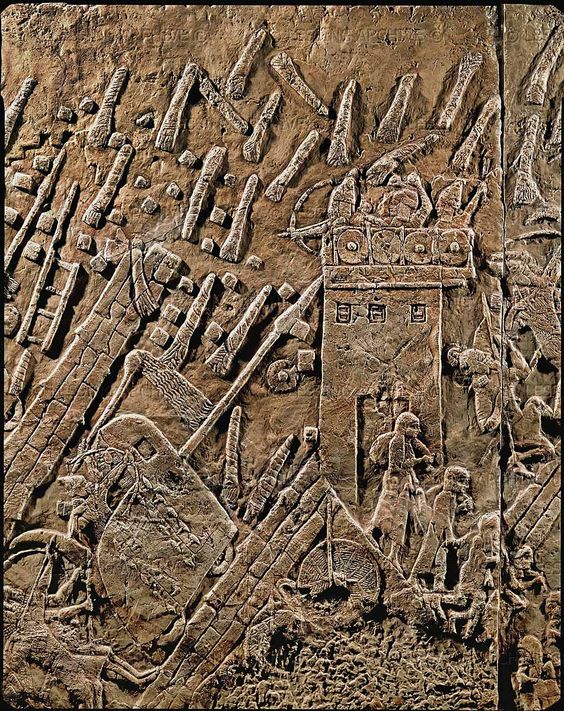 20wb - Sennacherib attacks Jewish city of Lachish, one gods instructs the war to begin, the other side's god does the same
