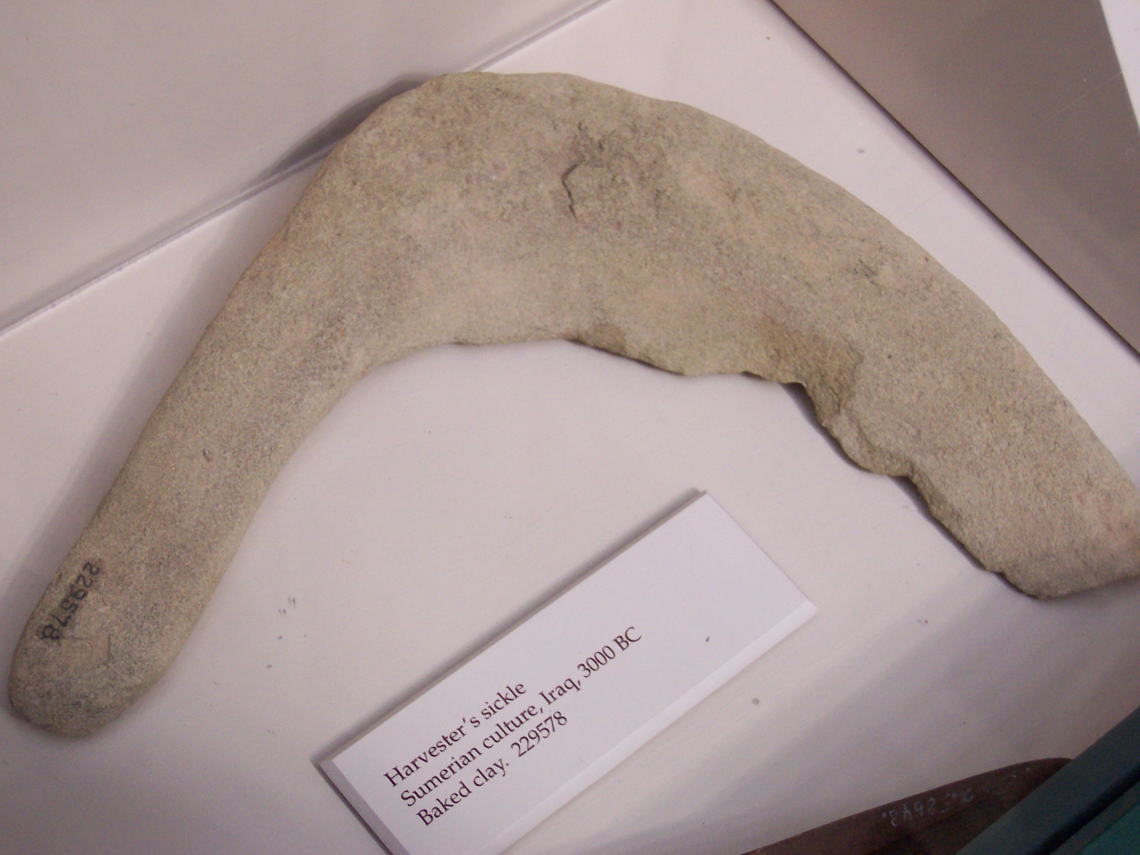 23 - clay Mesopotamian sickle