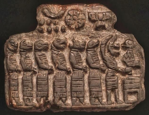 2t - Nannar, Enlil, Utu - Inanna, Nibiru symbols, Shala, Adad, Ningirsu, Bau, Ninhursag, Zababa, Ninurta, & Anzu animal symbols