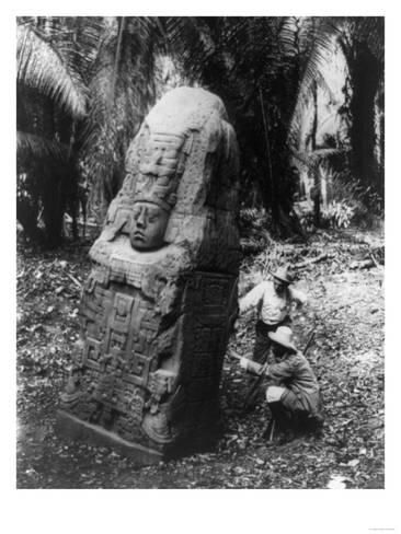 63 - Mayan stone monument