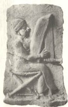6f - Relief of a lyre musician from Nippur