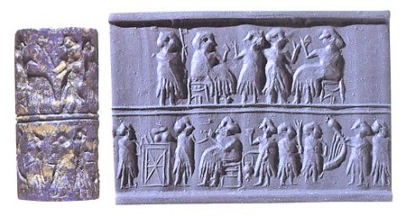 8 - giant gods feasting in Sumer