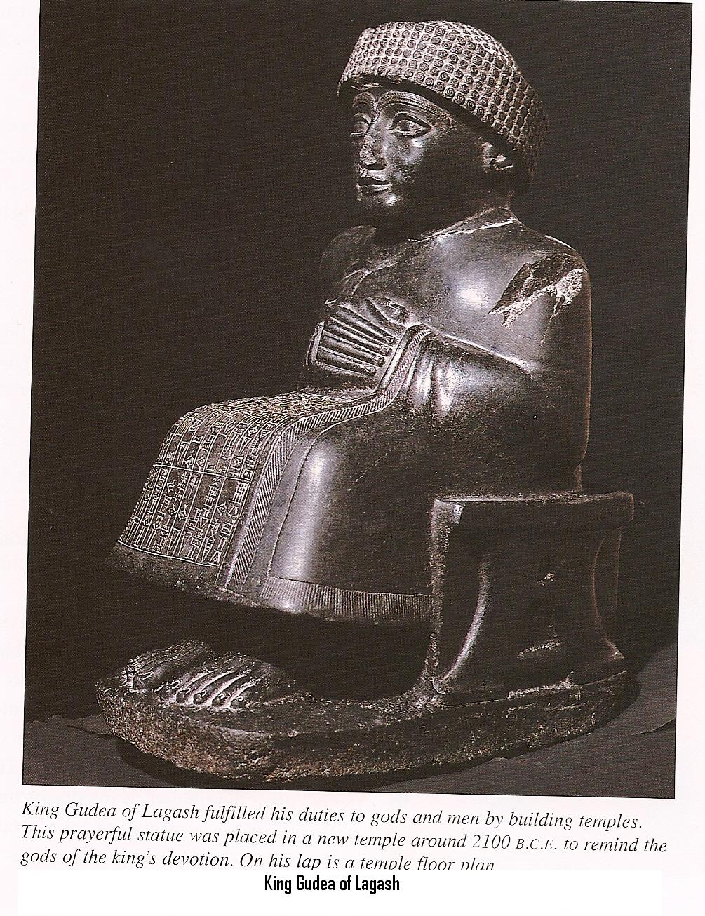 8g - giant powerful 2/3rds divine King Gudea of Lagash, protected son to goddess Ninsun