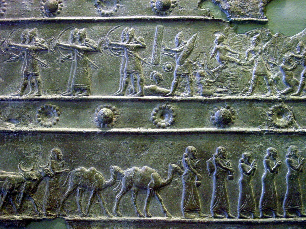 25 - artifact of ancient war scene