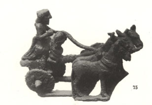 51 - Sumerian man & woman on chariot, 3000 + B.C.