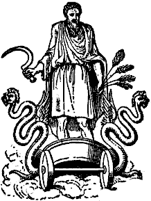 53 - Roman sky-god Saturn - Anu brings grain in his wheeled sky-chariot; Anu didn't just disappear after Mesopotamia