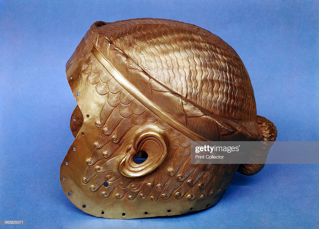 58 - battle helmet of Mesopotamian soldier